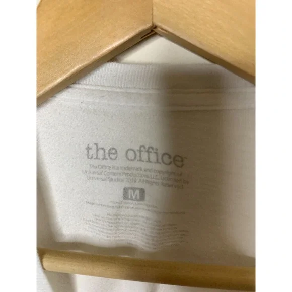 The Office Dunder Mifflin Paper Company Inc Mens Medium White Long Sleeve - Picture 5 of 5
